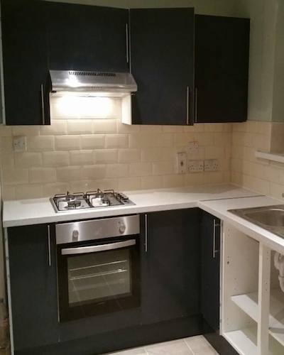 Kitchen installation image , E16 3RZ , Custom House , London
